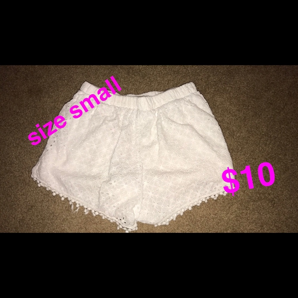 White, nice shorts!